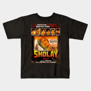 Sholay-Amitabh Bachchan-jai Kids T-Shirt